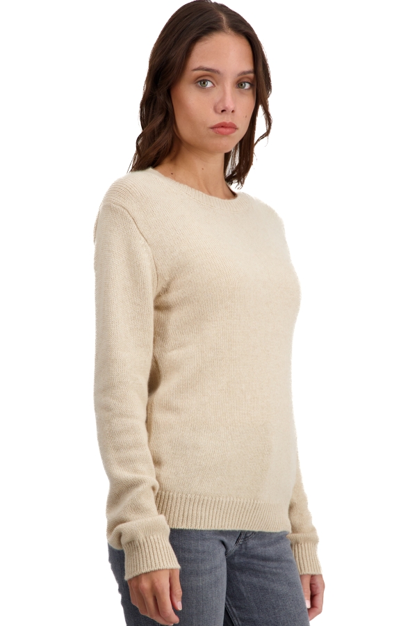 Cashmere cashmere donna maglioni in filato grosso tyrol natural beige 2xl