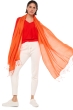 Cashmere accessori scialli diamant arancio 201 cm x 71 cm