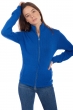 Cashmere cashmere donna cappuccio e zip elodie blu lapis 2xl