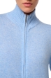 Cashmere cashmere donna cappuccio e zip thames first powder blue l