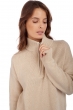 Cashmere cashmere donna maglioni in filato grosso alizette natural beige 3xl