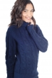 Cashmere cashmere donna maglioni in filato grosso blanche blu notte 3xl