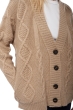 Cashmere cashmere donna maglioni in filato grosso valaska natural brown 2xl