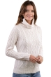 Cashmere cashmere donna maglioni in filato grosso wynona bianco naturale 4xl