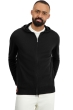 Cashmere uomo cappuccio e zip taboo first nero m