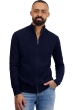 Cashmere uomo cappuccio e zip thobias first blu notte s