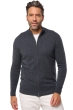 Cashmere uomo cappuccio e zip thobias first dark grey 2xl