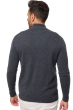 Cashmere uomo cappuccio e zip thobias first dark grey l