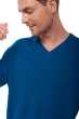 Cashmere uomo maglioni in filato grosso hippolyte 4f blu anatra 2xl