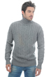 Cashmere uomo maglioni in filato grosso lucas grigio chine xs