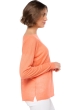 Lino cashmere donna girocollo sheila papaya s