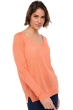 Lino cashmere donna scollo a v sabrina papaya m