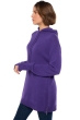 Yak cashmere donna cappuccio e zip veria deep purple 3xl