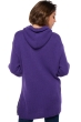 Yak cashmere donna cappuccio e zip veria deep purple l