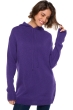 Yak cashmere donna cappuccio e zip veria deep purple xs