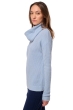 Yak cashmere donna collo alto zenica celeste chiaro m