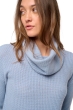 Yak cashmere donna collo alto zenica celeste chiaro s