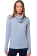 Yak cashmere donna girocollo zenica celeste chiaro s