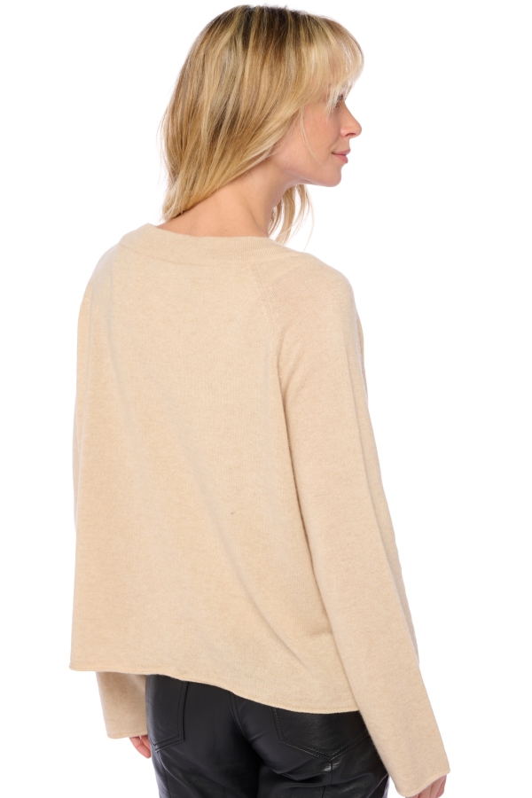 Cashmere cashmere donna cardigan chana natural beige t4