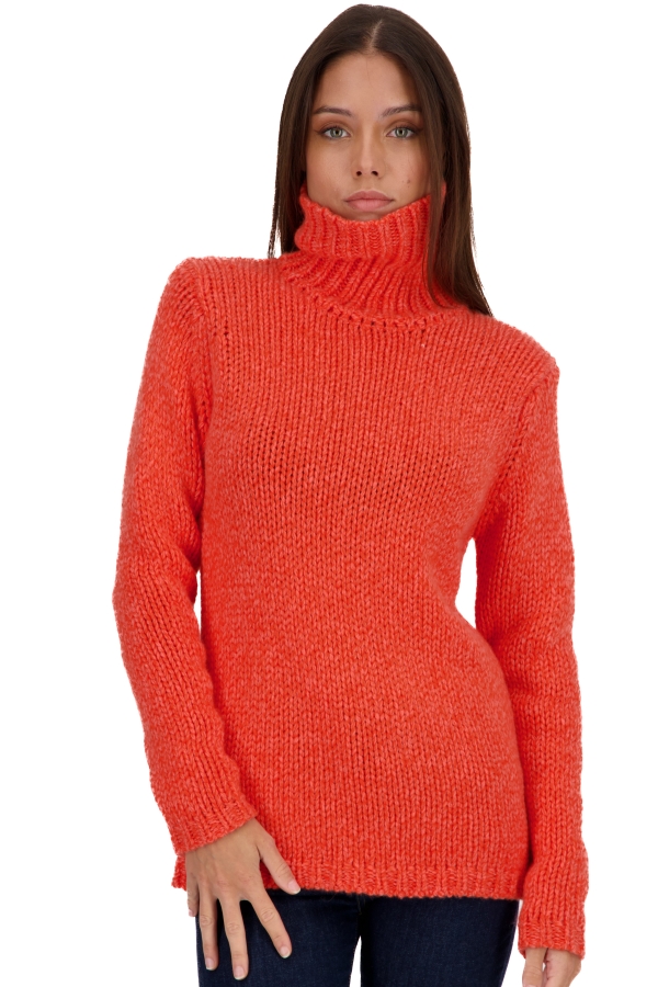 Cashmere cashmere donna collo alto vicenza peach bloody orange xs