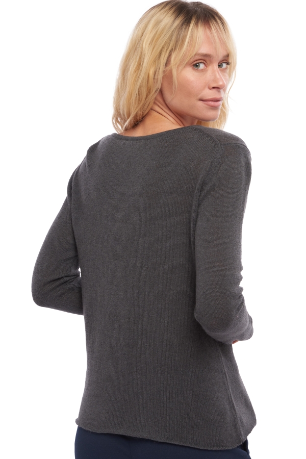 Cashmere cashmere donna essenziali low cost flavie grigio antracite 2xl