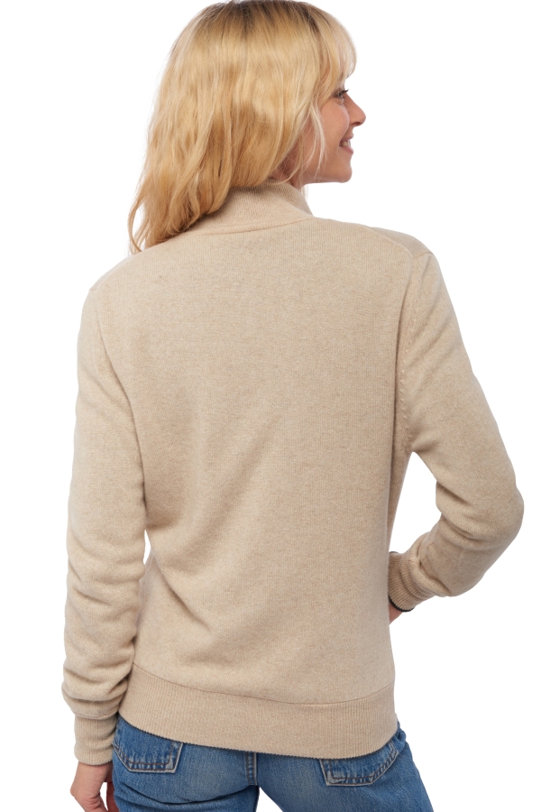 Cashmere cashmere donna maglioni in filato grosso akemi antracite chine natural beige 2xl