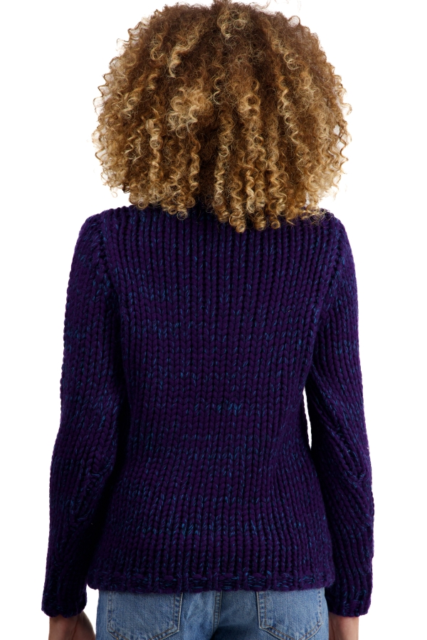 Cashmere cashmere donna maglioni in filato grosso toxane deep purple blu notte blu anatra l