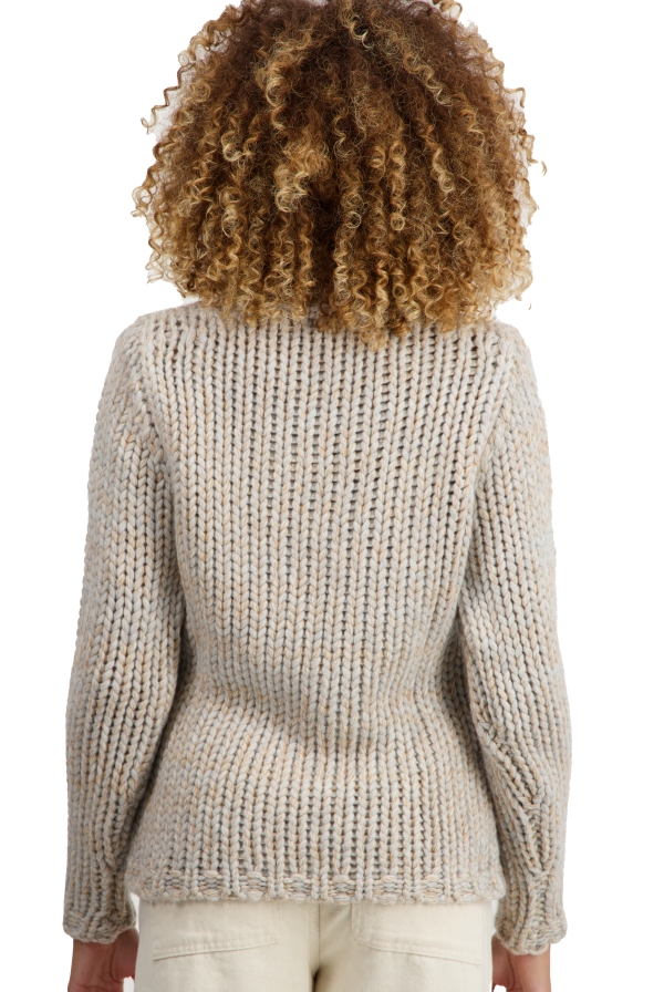 Cashmere cashmere donna maglioni in filato grosso toxane flanella chine cammello natural ecru l