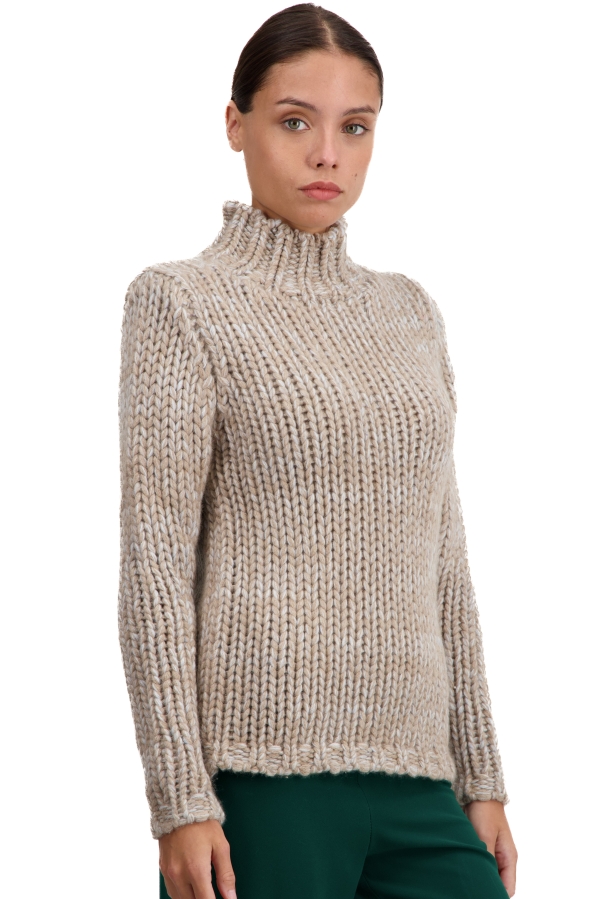 Cashmere cashmere donna maglioni in filato grosso toxane natural brown natural ecru ciel xs