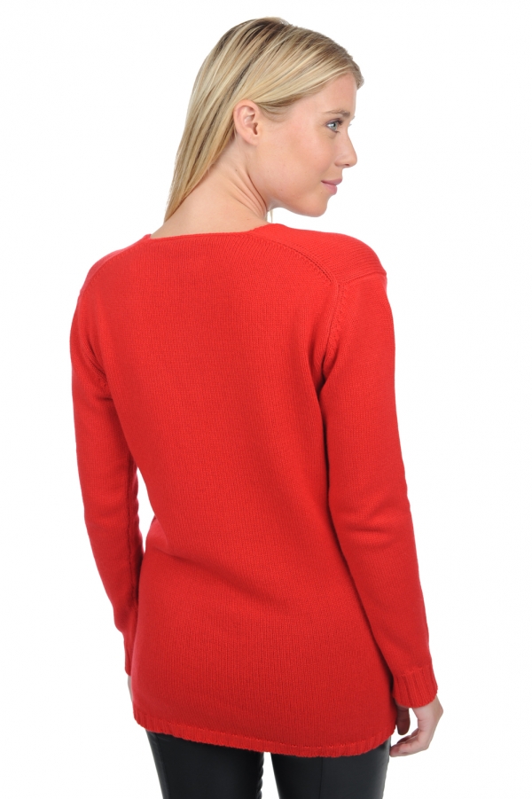 Cashmere cashmere donna maglioni in filato grosso vanessa premium rosso 3xl