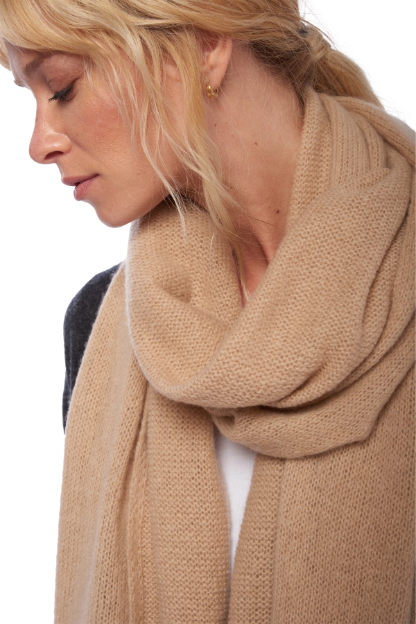Cashmere cashmere donna sciarpe foulard byblos chanterelle 220 x 38 cm