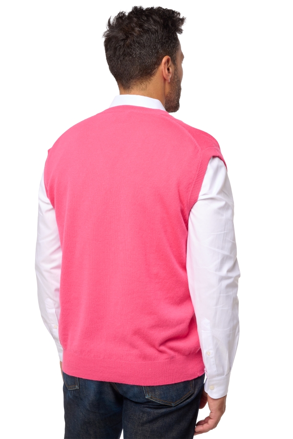 Cashmere uomo cardigan e gilet balthazar rosa shocking l