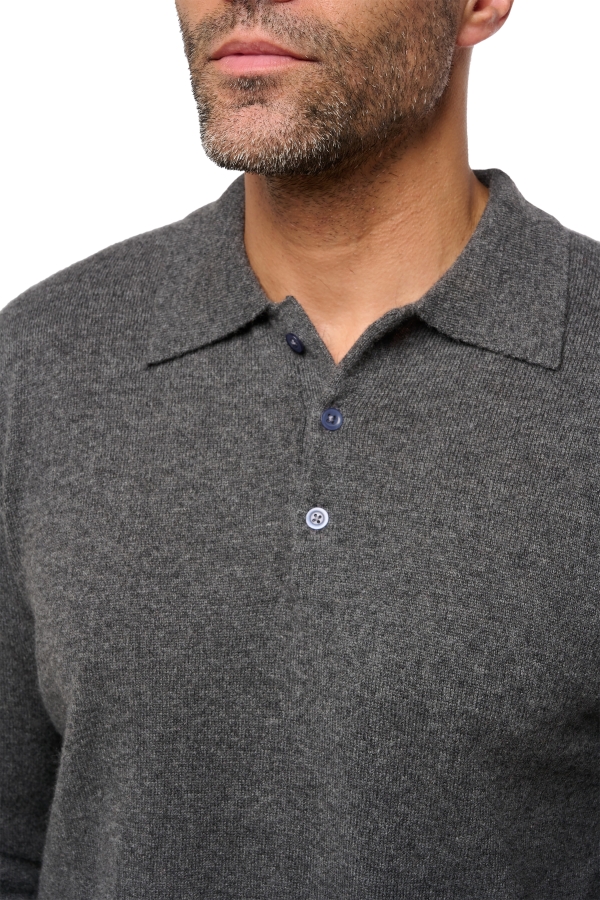 Cashmere uomo essenziali low cost tarn first dark grey 3xl