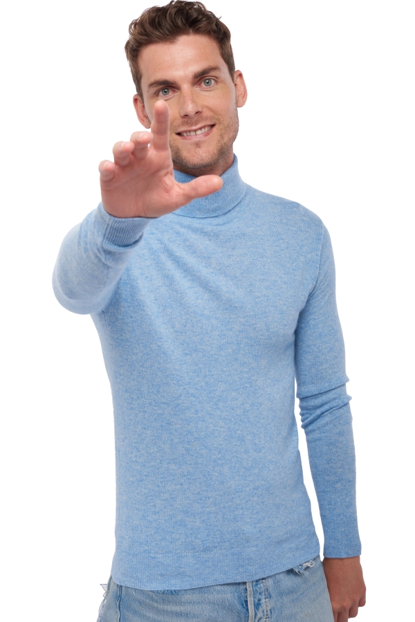 Cashmere uomo essenziali low cost tarry first powder blue l