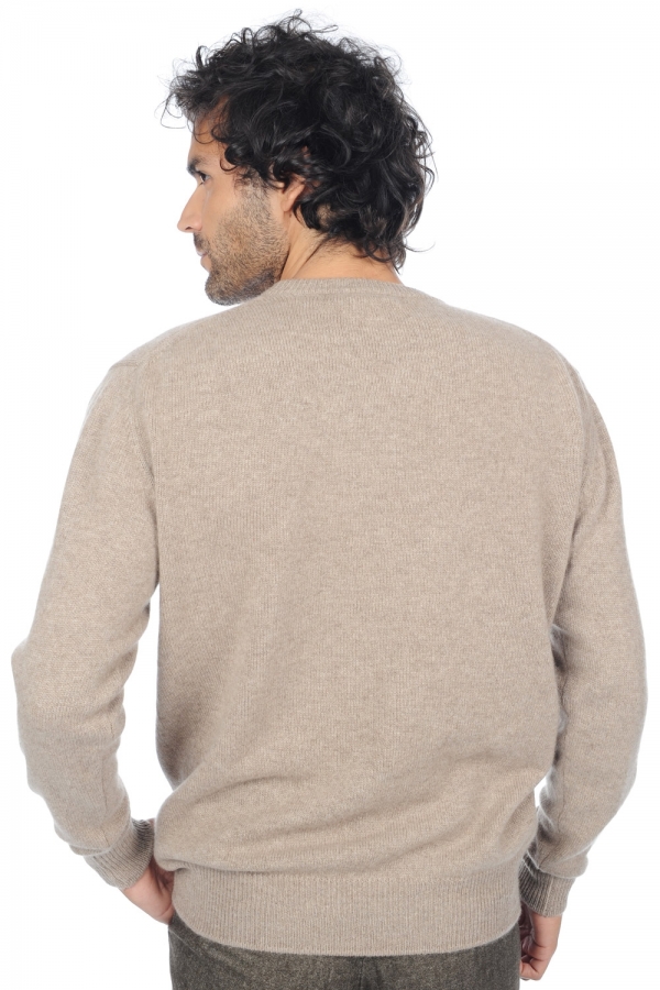 Cashmere uomo girocollo nestor 4f natural brown 4xl