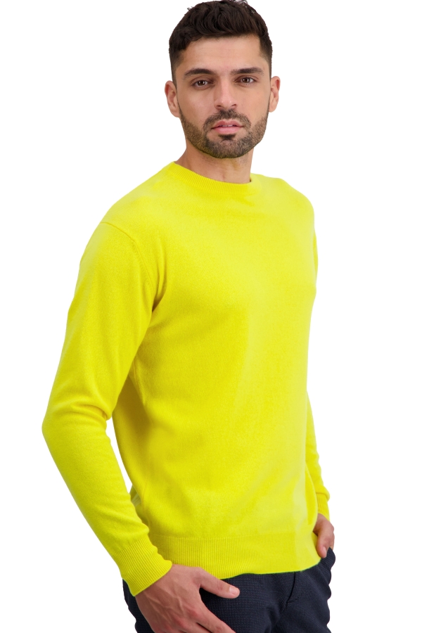 Cashmere uomo girocollo nestor jaune citric xl