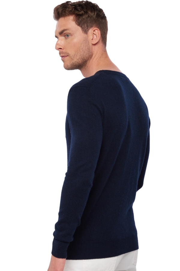 Cashmere uomo girocollo tao first blu notte 2xl