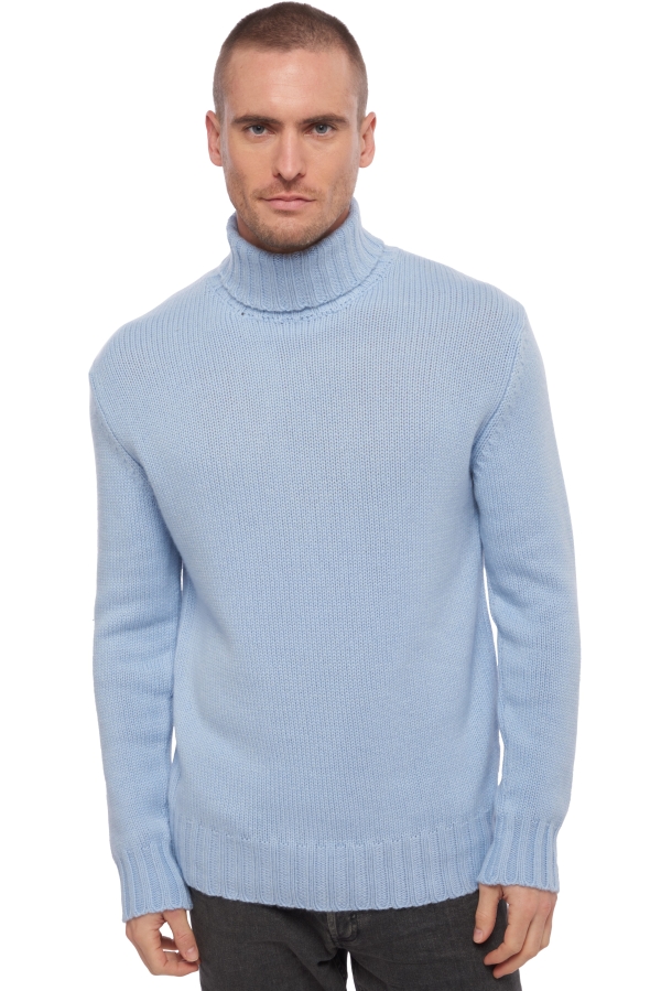 Cashmere uomo maglioni in filato grosso achille ciel 3xl