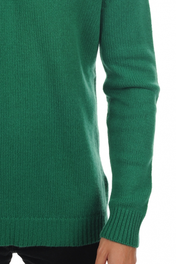 Cashmere uomo maglioni in filato grosso atman verde inglese 2xl