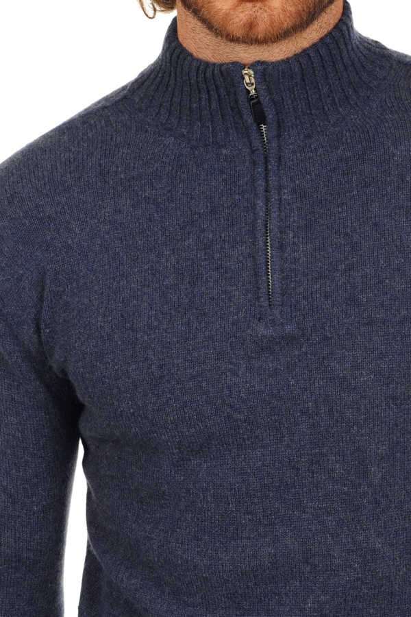 Cashmere uomo maglioni in filato grosso donovan indigo xs