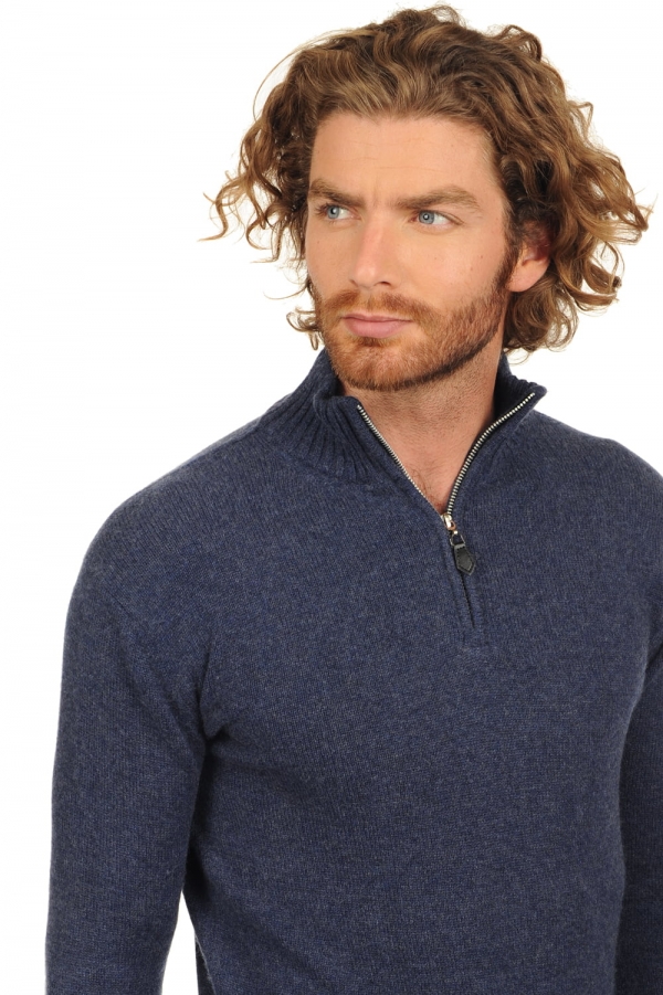 Cashmere uomo maglioni in filato grosso donovan indigo xs