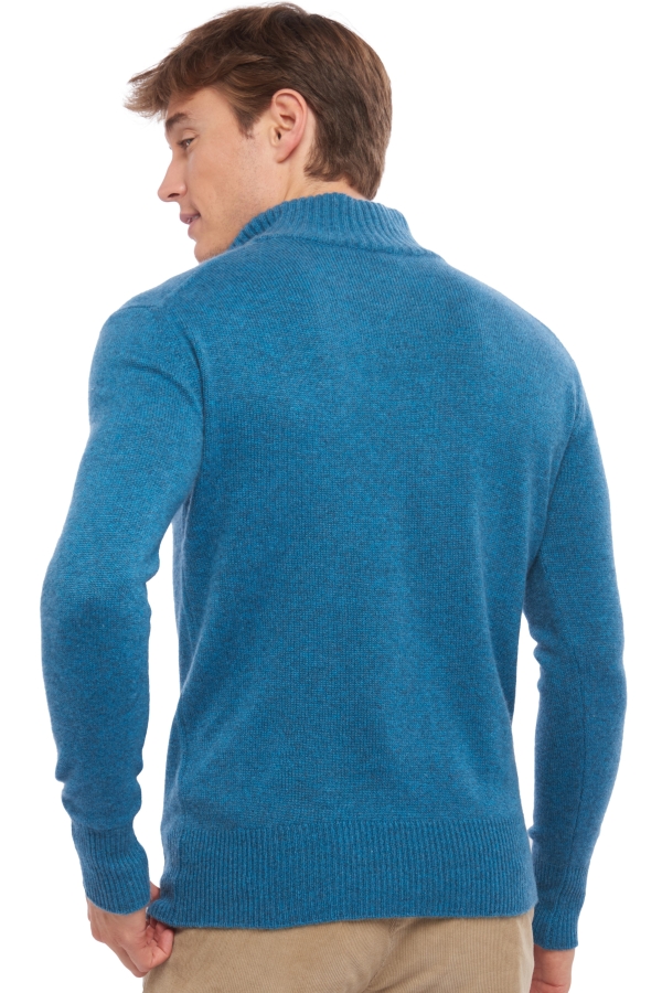 Cashmere uomo maglioni in filato grosso donovan manor blue 2xl