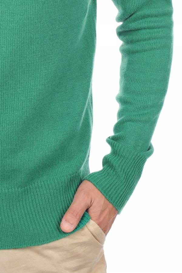 Cashmere uomo maglioni in filato grosso donovan verde inglese xl