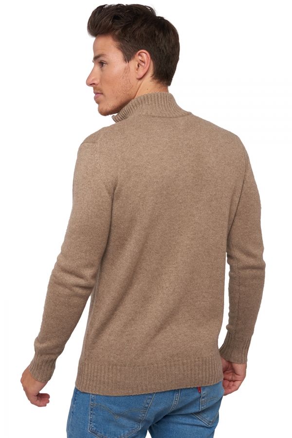 Cashmere uomo maglioni in filato grosso maxime natural brown natural beige 2xl