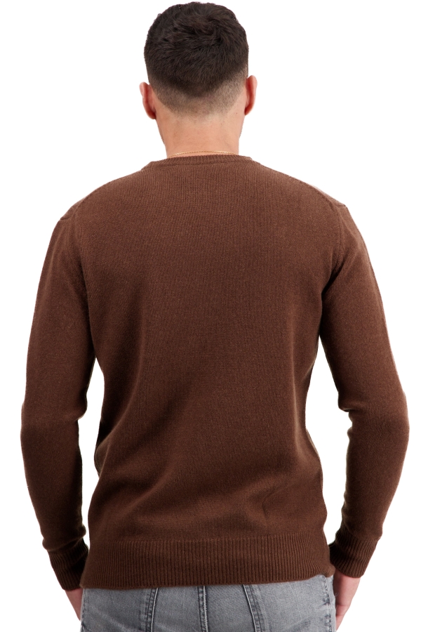 Cashmere uomo maglioni in filato grosso touraine first dark camel 2xl