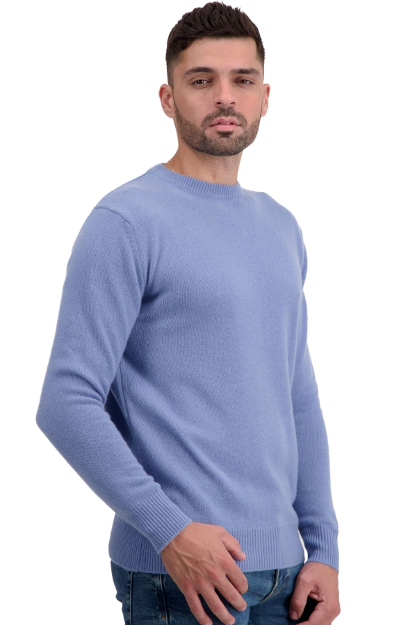 Cashmere uomo maglioni in filato grosso touraine first light blue 2xl