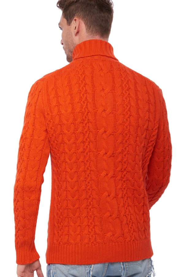 Cashmere uomo maglioni in filato grosso villepinte bloody orange 2xl