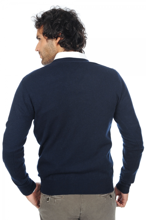 Cashmere uomo scollo a v tor first blu notte m