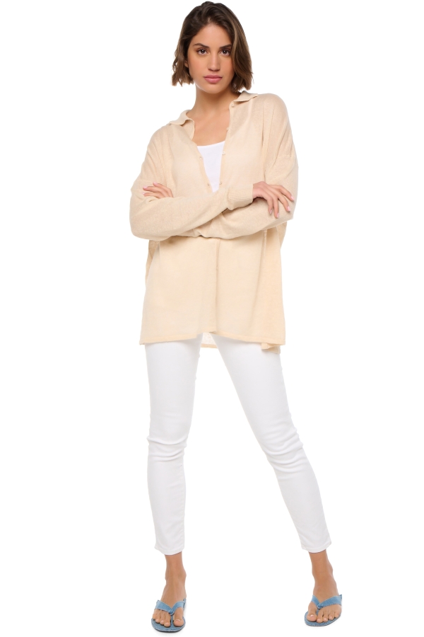 Lino cashmere donna collezione primavera estate smaranda wheat m