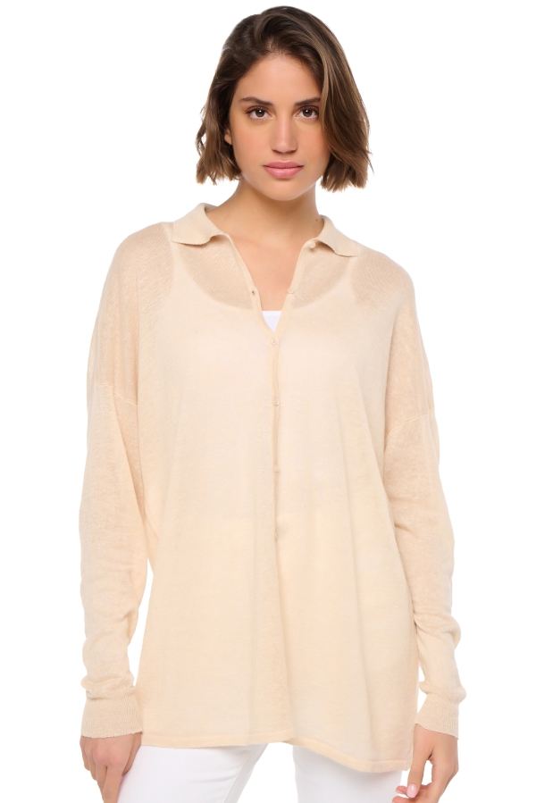 Lino cashmere donna collezione primavera estate smaranda wheat xl